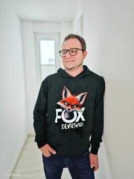 Preview: French Terry Panel ca. 85cm Fox Devilswild by Thorsten Berger von Swafing